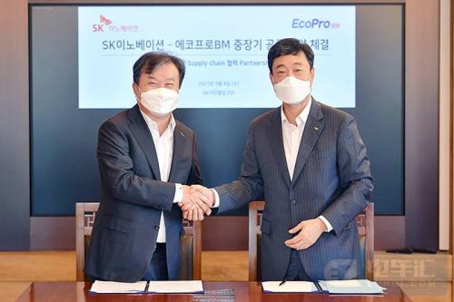 SK创新将向Ecopro BM采购约550亿元高镍正极材料